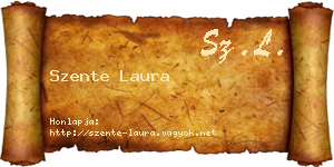 Szente Laura névjegykártya